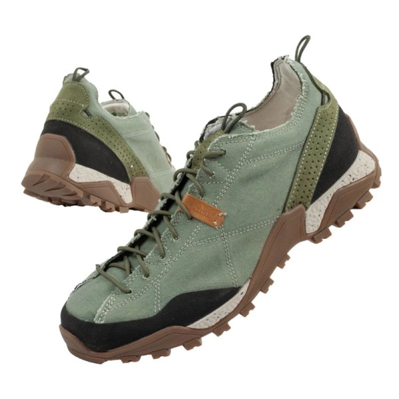 Damen Trekking -Schuhe Aku Nativa Canvas [647 091] grün 1