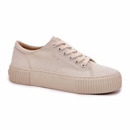 Frauenmaterial Sneaker Big Star RR274407 Beige 1