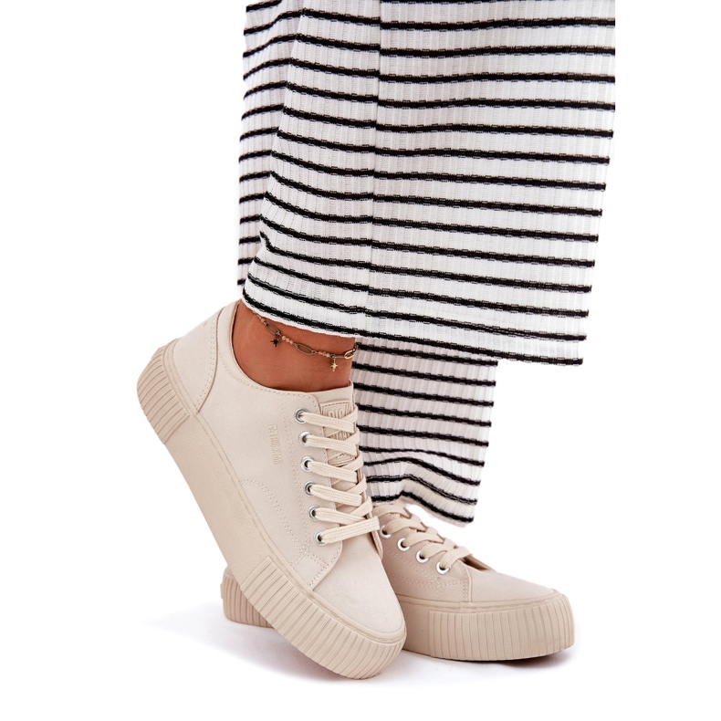 Frauenmaterial Sneaker Big Star RR274407 Beige 3