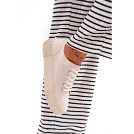 Frauenmaterial Sneaker Big Star RR274407 Beige 5