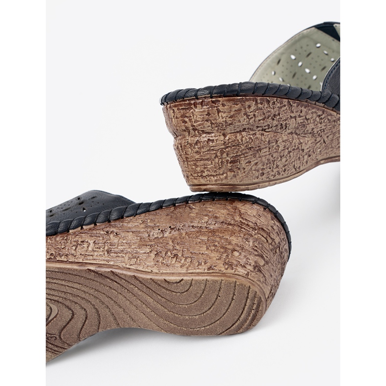 J. Star Damen -Marine -Blue -Keile blau 1