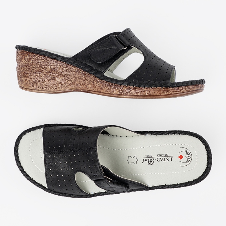 J. Star Schwarze Keile mit Ausschnitten 1