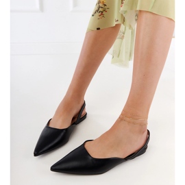 Schwarze flache Absätze 1