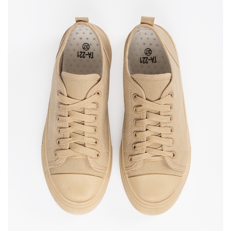 Beige Low Damen -Sneaker 1