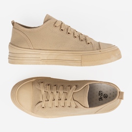 Beige Low Damen -Sneaker 2