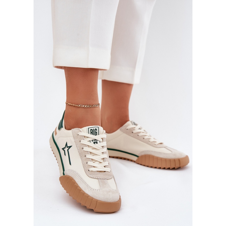 Big Star NN274867 Frauen niedrige Turnschuhe beige 2