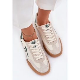 Big Star NN274867 Frauen niedrige Turnschuhe beige 5