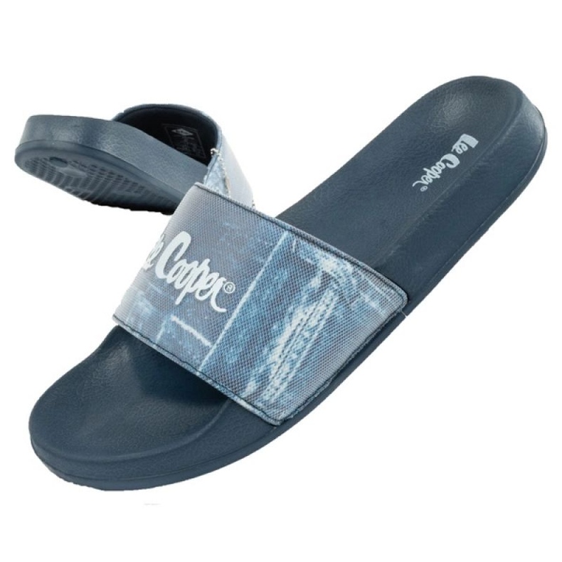 Lee Cooper LCW-25-42-3544m Blue Flip Flops blau 1