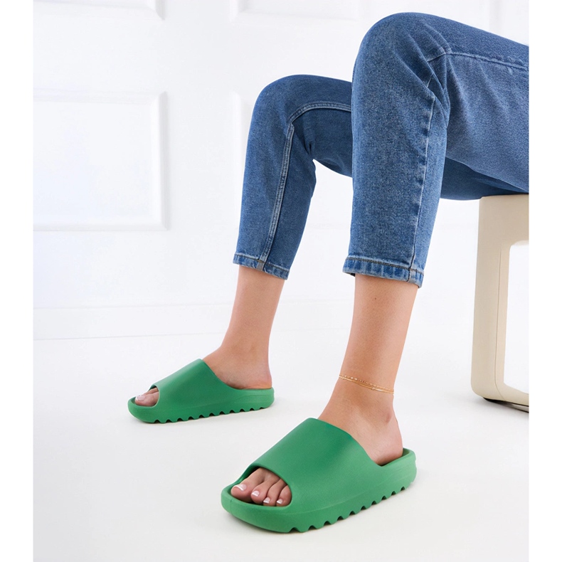 Gummi -Gummi -Flip -Flops für Frauen grün 1