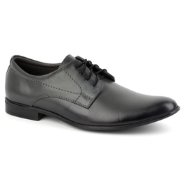 Olivier Herrenschuhe formales Leder 292l Grau 2