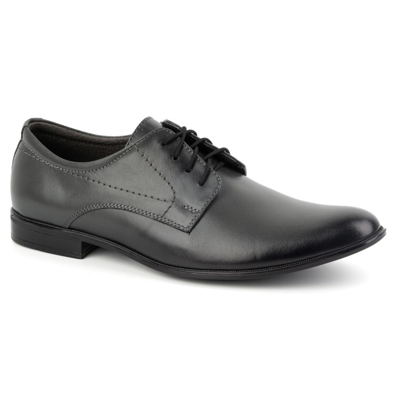 Olivier Herrenschuhe formales Leder 292l Grau 2