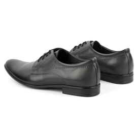 Olivier Herrenschuhe formales Leder 292l Grau 5
