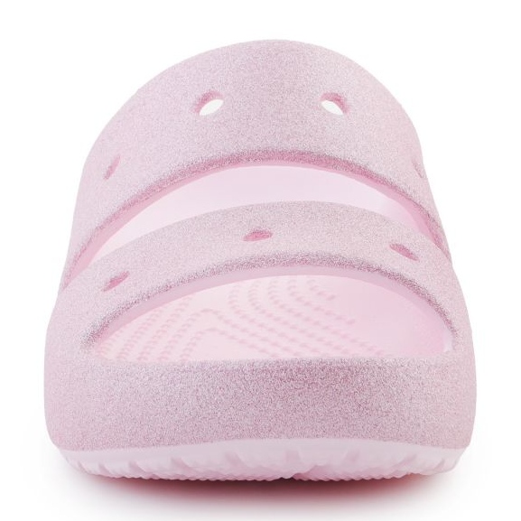 Crocs Classic Glitter Sandale V2 209705-6w rosa 1