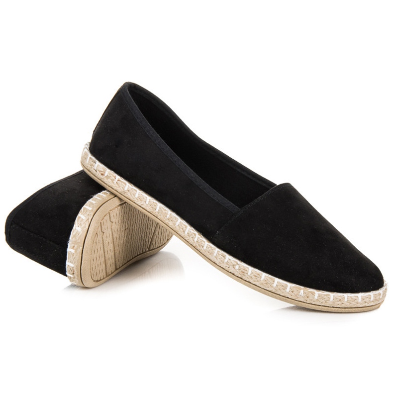 Espadrilles aus Wildleder schwarz 1