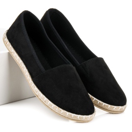 Espadrilles aus Wildleder schwarz 2