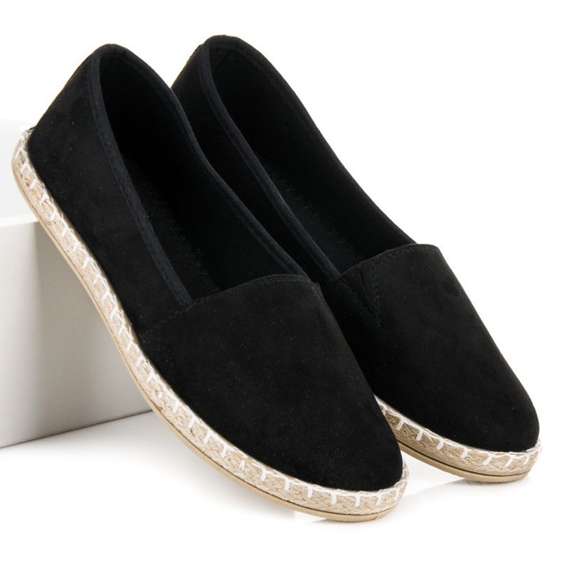 Espadrilles aus Wildleder schwarz 2