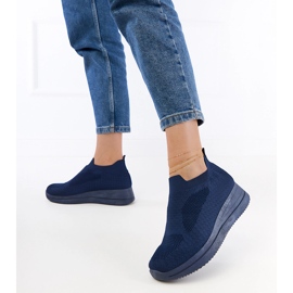 Marineblaue dunkelblaue Turnschuhe 4