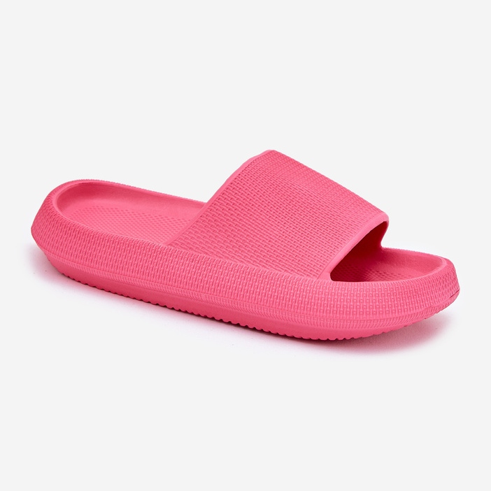 Leichter Schaumschuhe für Frauen auf einer dicken Sohle Fuchsia rosa 1