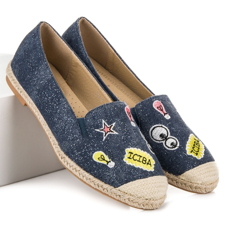 Seastar Espadrilles mit Patches blau 1