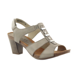 Caprice Sandalen Damenschuhe mit Klettverschluss 28309 braun mehrfarbig 1