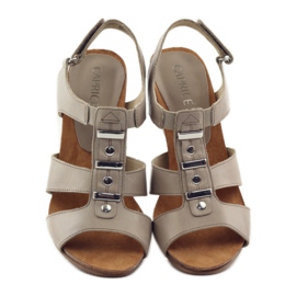 Caprice Sandalen Damenschuhe mit Klettverschluss 28309 braun mehrfarbig 4