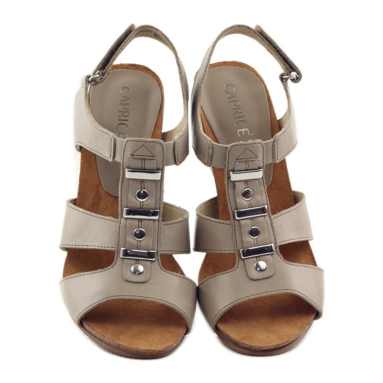 Caprice Sandalen Damenschuhe mit Klettverschluss 28309 braun mehrfarbig 4