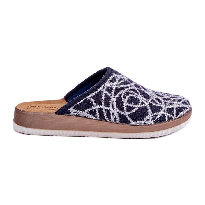 Glänzende Damenhausschuhe Inblu CT000028 Marineblau 6
