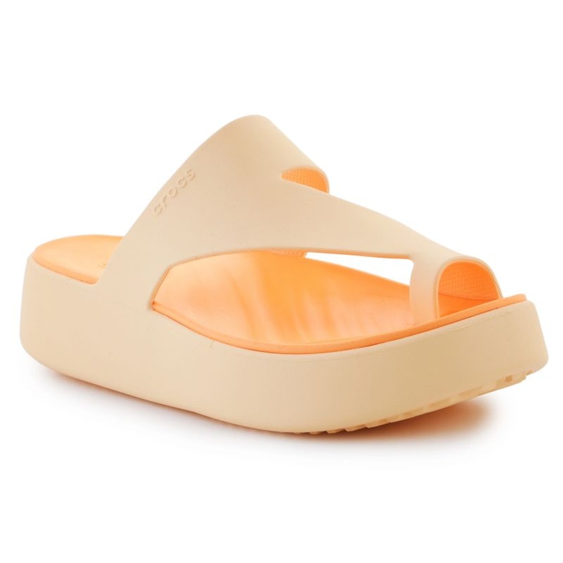 Flip-Flops Crocs Getaway Platform Toe Loop 210834-78Z orange 1