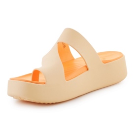 Flip-Flops Crocs Getaway Platform Toe Loop 210834-78Z orange 4
