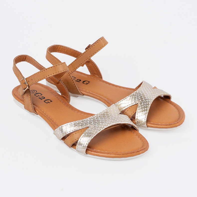 Beige Gloss Sandalen 1