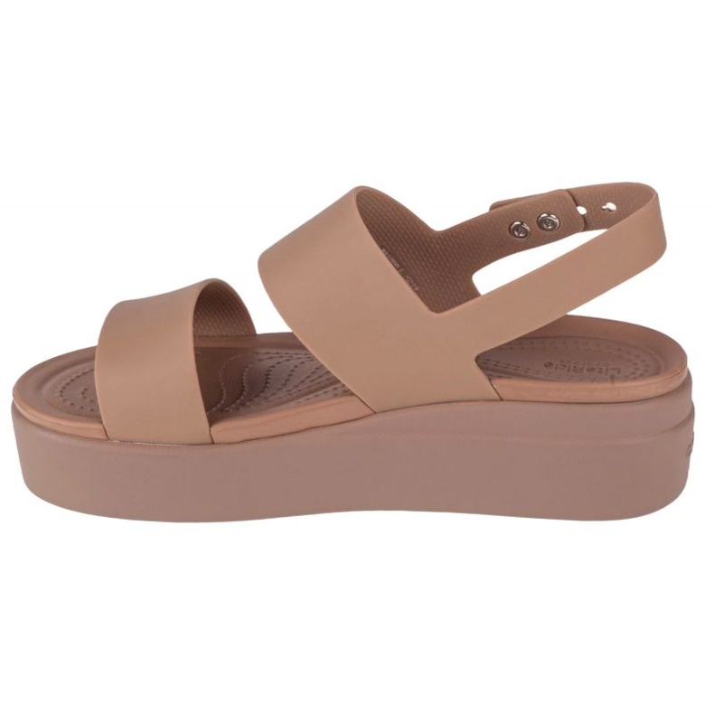 Crocs Brooklyn Low Wedge Sandalen 206453-2EL beige 2