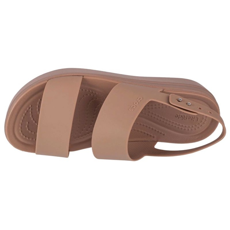 Crocs Brooklyn Low Wedge Sandalen 206453-2EL beige 3