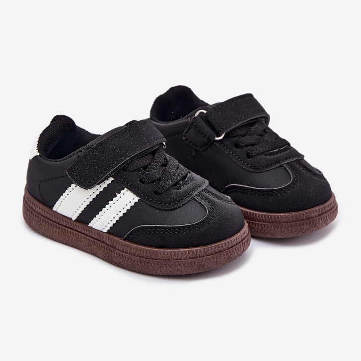Schwarze Kinder -Turnschuhe Sportschuhe 1