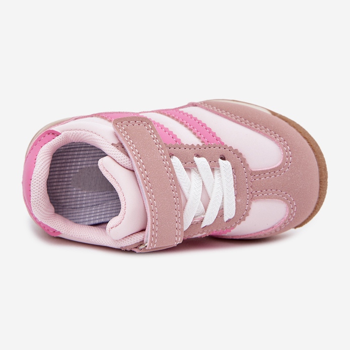 Kinder -Turnschuhe Sportschuhe mit rosa Klettverschluss 2