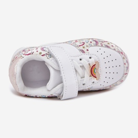 Kinder -Turnschuhe Sportschuhe Einhorn weiß 2