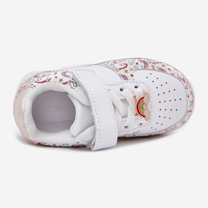 Kinder -Turnschuhe Sportschuhe Einhorn weiß 2