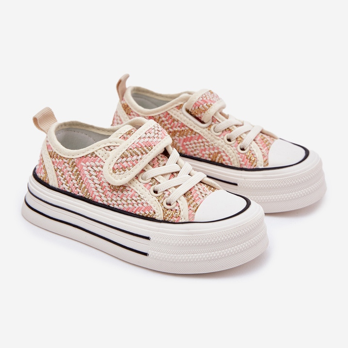 Pink Klettklett Sneakers von Mädchen rosa 1