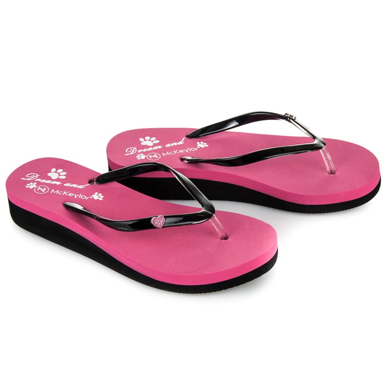 Mckeylor Rosa Keilpantoffeln 1