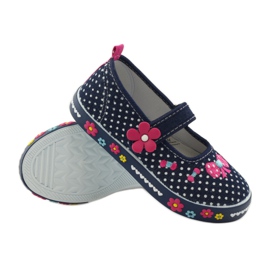 American Club Turnschuhe mit gepunkteter Innensohle aus amerikanischem Leder marineblau rosa weiß 3