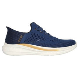 Skechers Slade-Qualto 210810-Blu-Schuhe blau 5