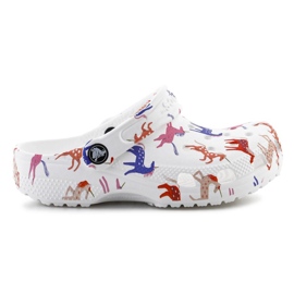 Crocs Classic Character Print Clog 209695-9CD Flip-Flops weiß 9