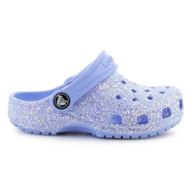 Crocs Classic Glitter Clog T 206992-5q6 Klappen blau 10