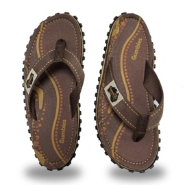 Japanische Gumbies Islander Flip-Flops Unisex Aboriginal Gu-FISL095 braun 6