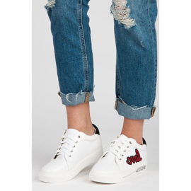 Vices Liebe Schnürschuhe weiß rot 1