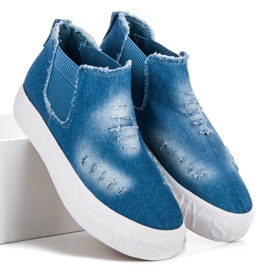 Seastar Denim-Slipons über dem Knöchel blau 2