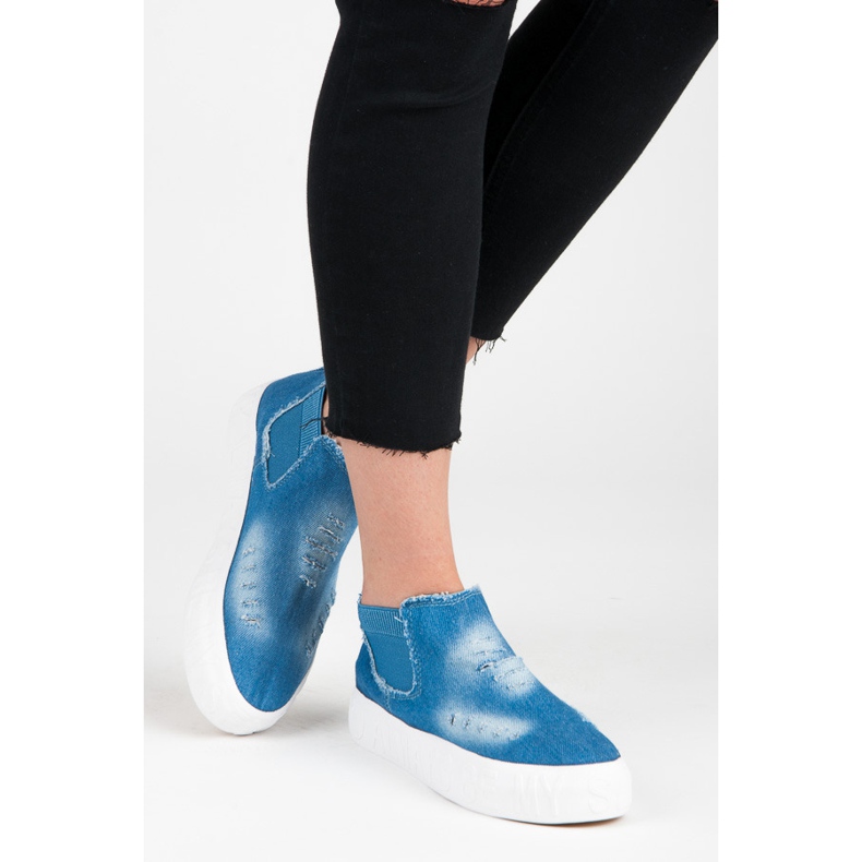 Seastar Denim-Slipons über dem Knöchel blau 1