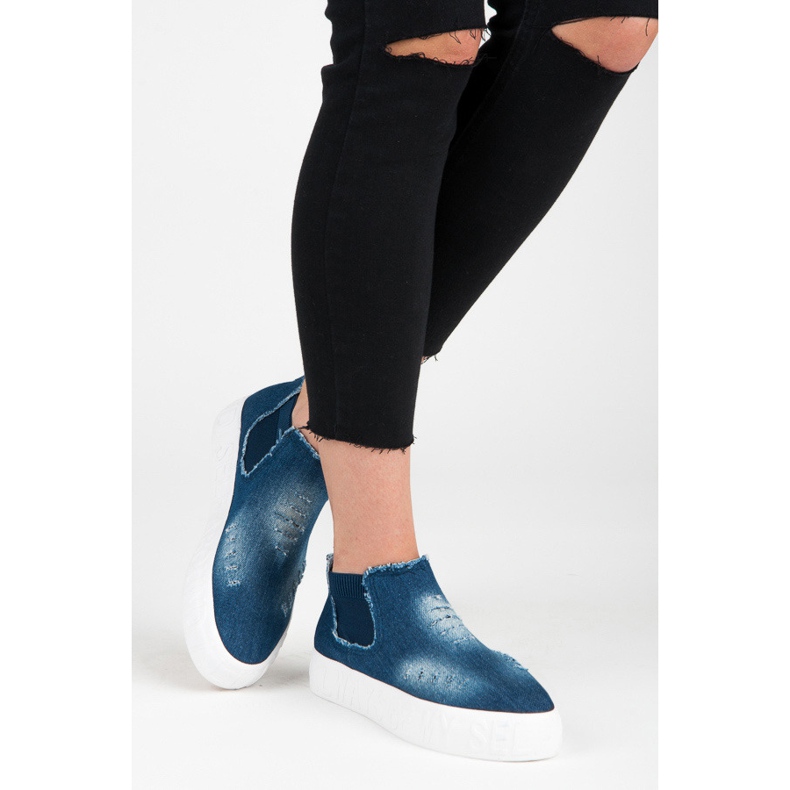 Seastar Denim rutscht über den Knöchel blau 2