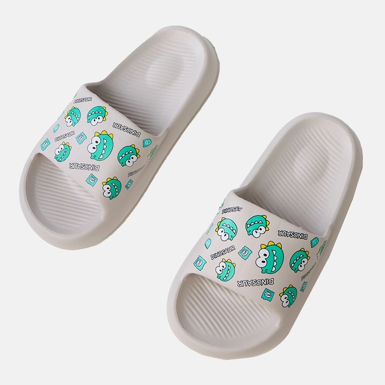 Graue Kinderflip -Flops mit Druck 1