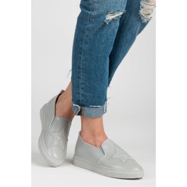 Graue Slipons mit einem Stern 2