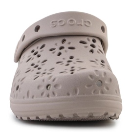 Crocs Classic Blumenausschnitt Out Clog 210927-214 Flip-Flops beige 2